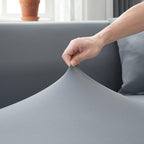 Funda de sofá esquinero gris