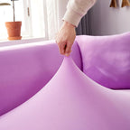 Funda para sofá esquinero color lavanda
