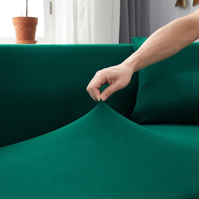 Funda para sofá rinconero verde abeto