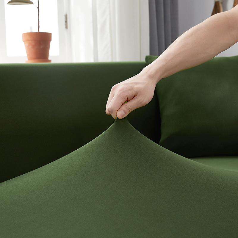 Funda de sofá esquinero verde