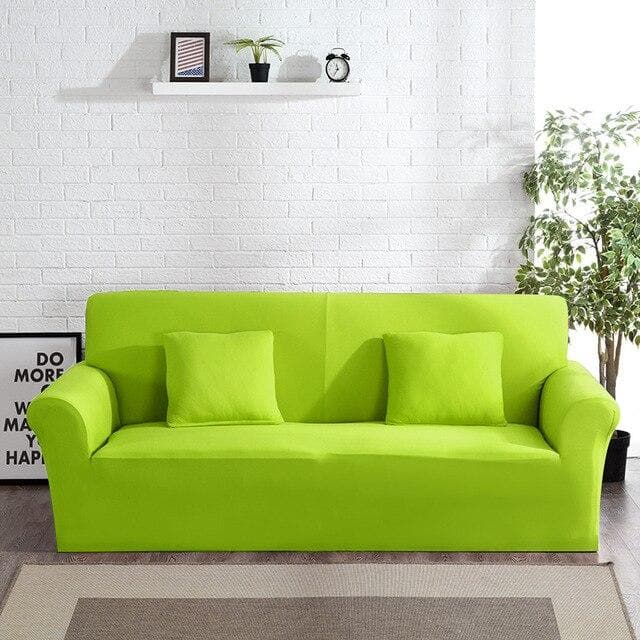 Funda de sofá verde manzana
