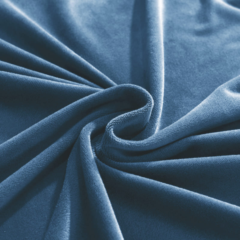 Funda de sofá esquinero de terciopelo azul