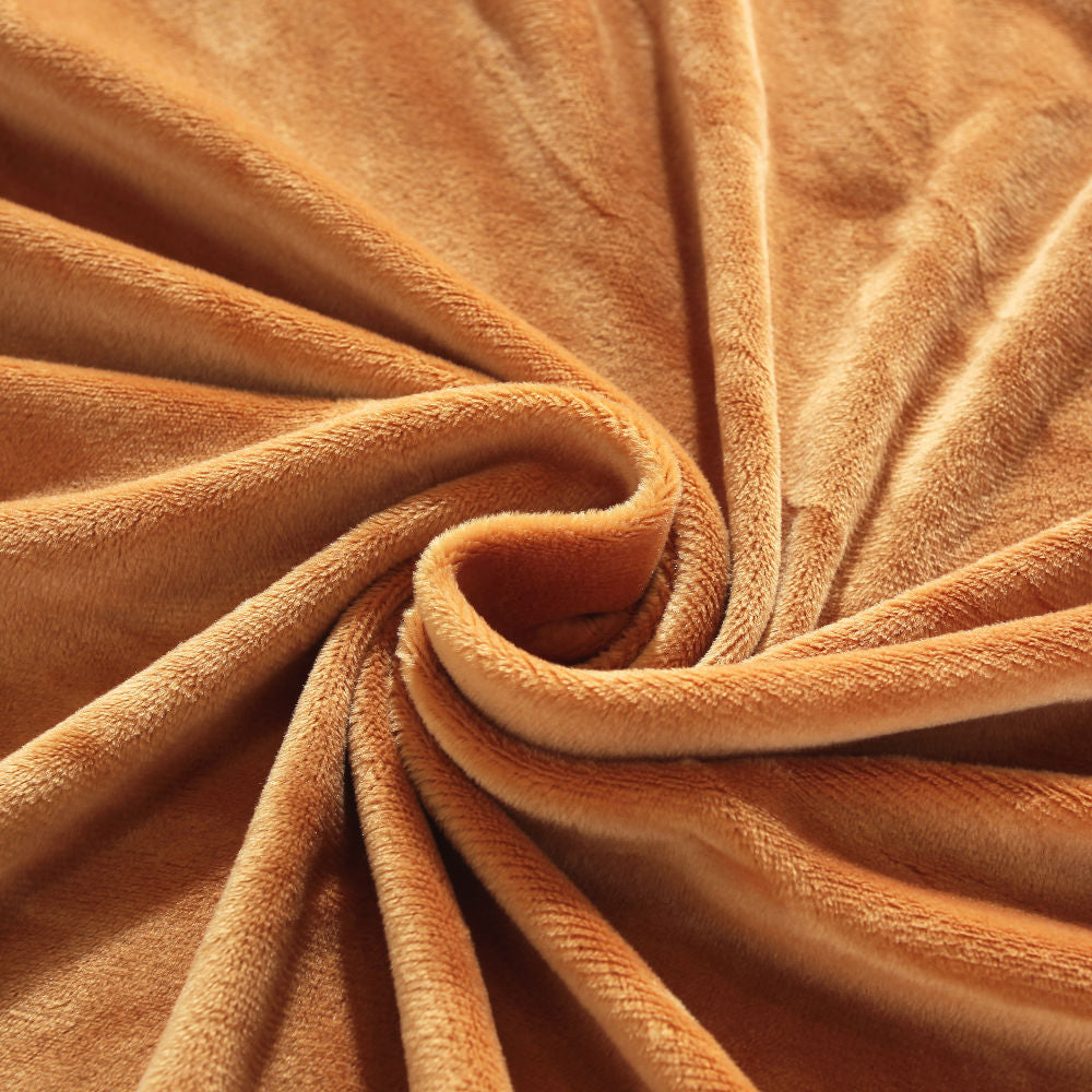 Funda de sofá rinconera de terciopelo color camel