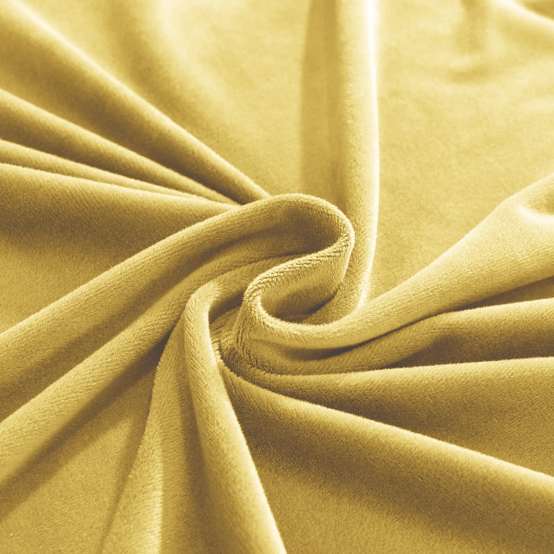 Funda de sofá esquinero de terciopelo amarillo