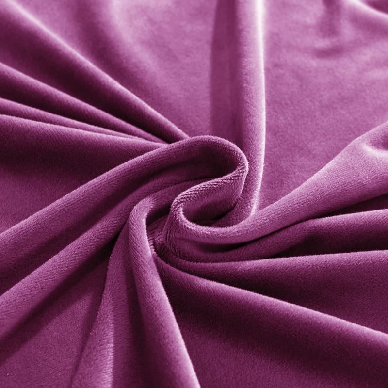 Funda de sofá esquinero de terciopelo magenta
