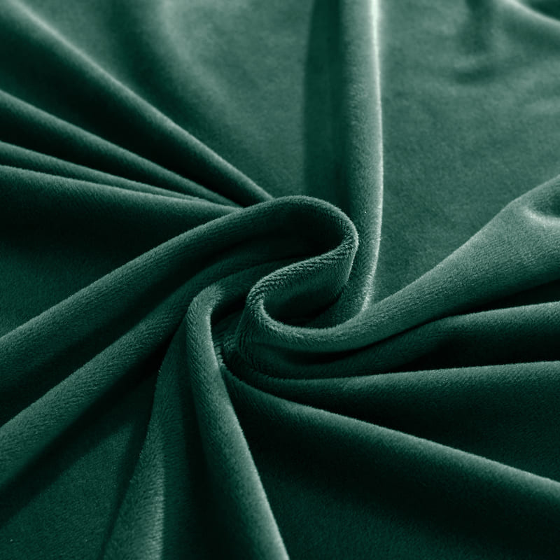 Funda de sofá rinconero de terciopelo verde abeto